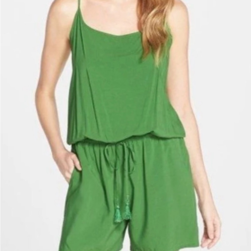 Tommy Bahamas green sleeveless romper size S preloved